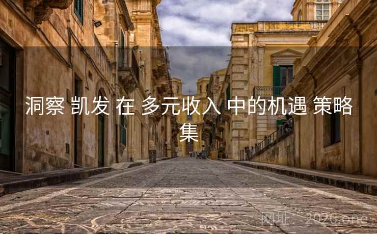 洞察 凯发 在 多元收入 中的机遇 策略集