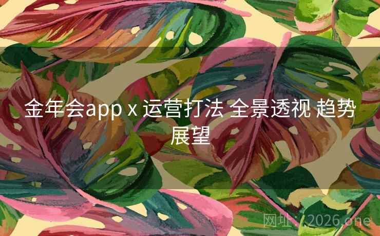金年会app x 运营打法 全景透视 趋势展望